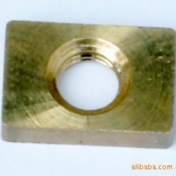 厂家直销 黄铜 小四方  非标螺母 方形 螺母条 长螺母