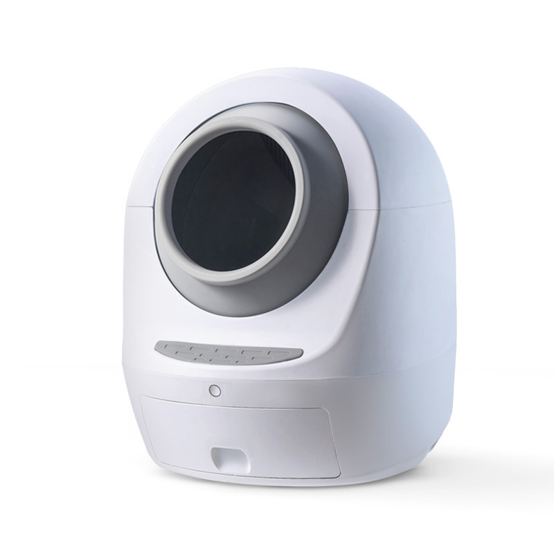 En stock MEET limpieza eléctrica automática caja de arena para gatos bolsa de espacio completamente cerrada caja de arena para gatos inteligente