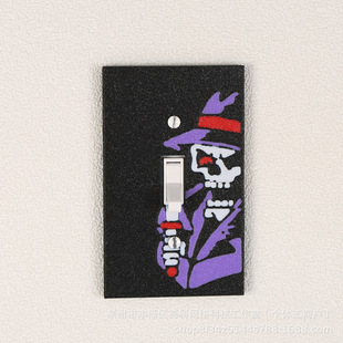 Gothic Grim Reaper Pattern Switch Plate, Unique Design, Practical and Beautiful, Quality Life Choice.