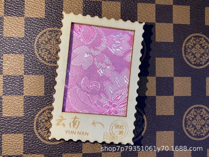 批发蓝染冰箱贴木框扎染镂空画框家居饰品非遗文创傣手工非遗|undefined