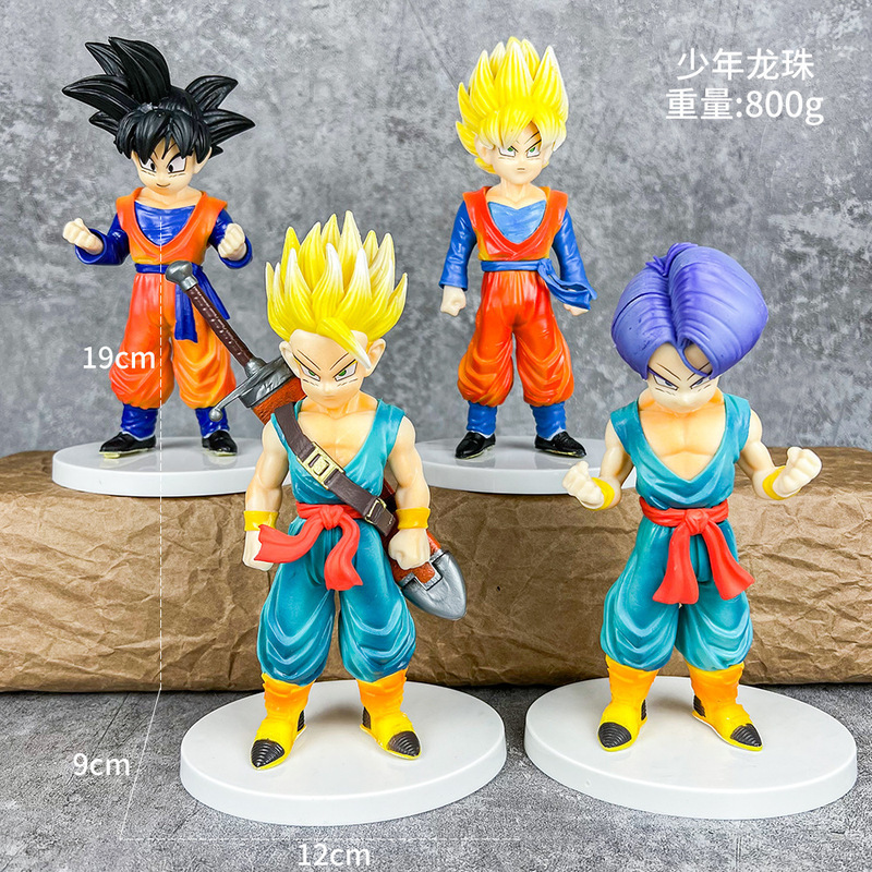 ドラゴンボール家族ポートレート悟空カカロットフィギュアサイヤ人ベジータスーパーブルー人形周辺誕生日ギフト|undefined