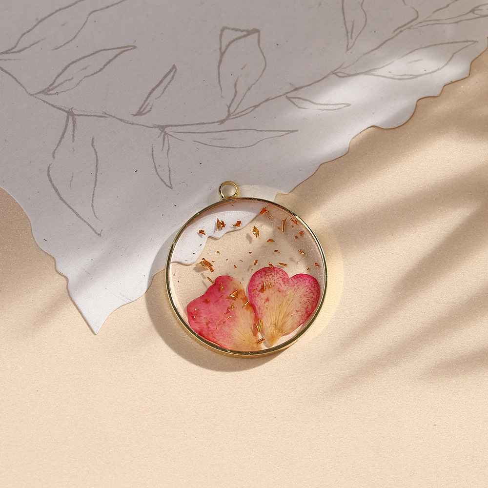 100g Weight Pendant Jewelry Making Type Diameter 30mm Jewelry Making Size DIY Jewelry Accessories Classification 10 PCS/Package Quantity Alloy, Copper Material Flower Pattern Epoxy Design Casual, Simple Style Style 10 PCS/Package Diameter 30mm Alloy Copper Flower Pendant 6