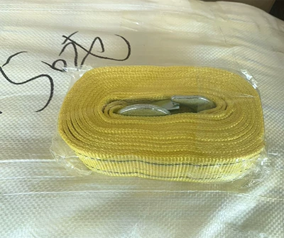 Car Tow Rope Thickeneded: Trailer rope/net/strap - double-layer-rope-5-tons-4m-claw-hook-opp-bag-packaging