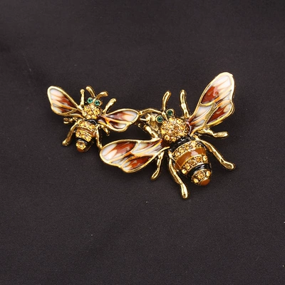Fashion Diamond Insect Brooch Bee Yaxa sancaqları - r1-2-7466