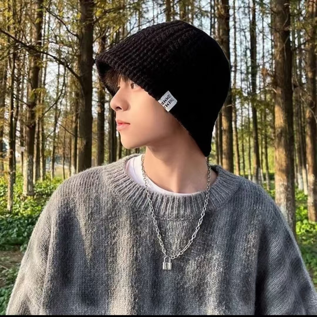 帽子女秋冬韩版ins潮百搭冷帽冬季保暖护耳大头针织帽男女毛线帽