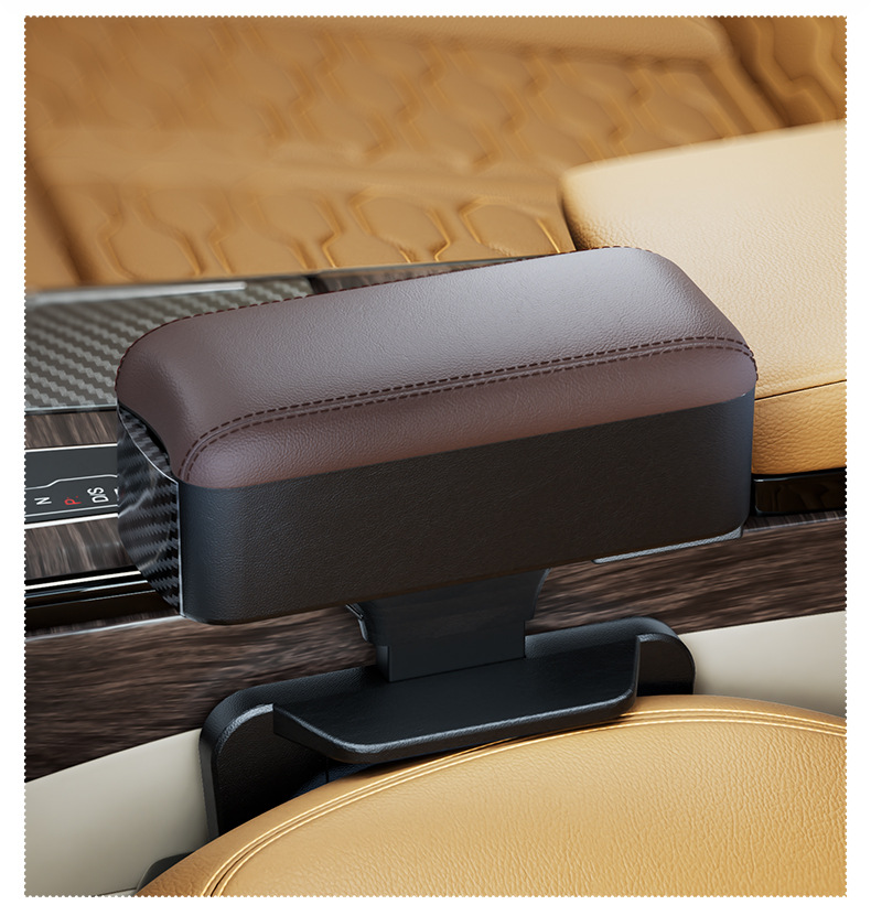 Car Armrest Box Elbow Support with Cup Holder