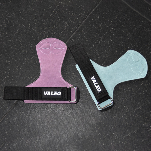 Power-assisted deadlift men's and women's sports wrist guards and grip belts VALEO pull-ups cowhide fitness palm guards wholesale