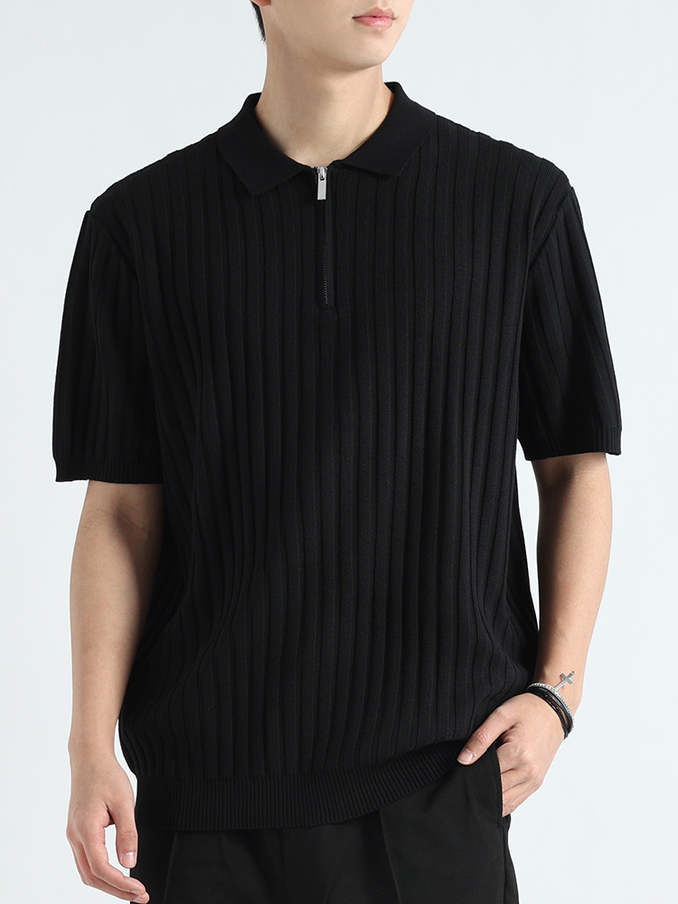 Camiseta de polo de hombre de alto nivel de seda de hielo secado rápido ropa de hombre Casual Paul sensación camiseta de polo de mangas cortas sensación de hielo hombre