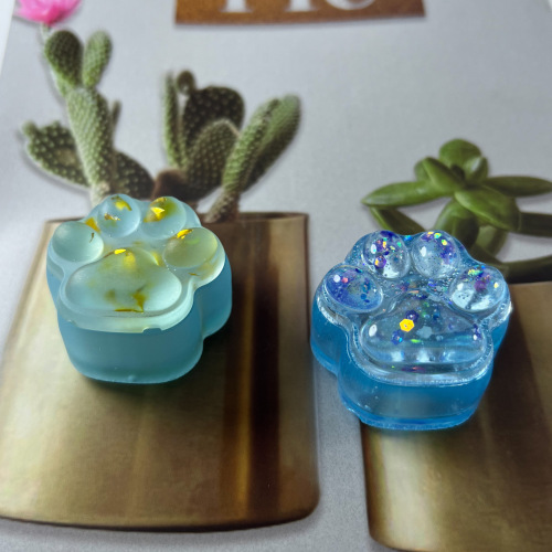 Fat Yaya diy mini cat claw storage box glue mold medium cute table decoration cat claw silicone mold