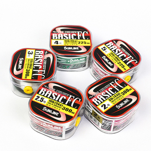 SUNLINE mulberry carbon line BASIC FC rock fishing line sub-front lead line 300 meters carbon line fishing line