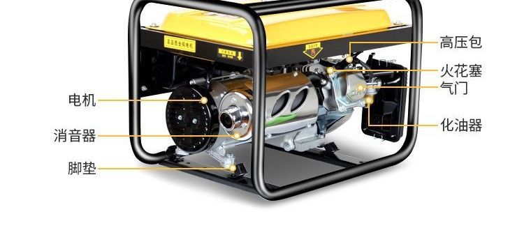 Gasoline Generator 220V Silent Household Commercial Use 3/5/8Kw 10Kw Single/Three-Phase 380V Outdoor Micro Small Model