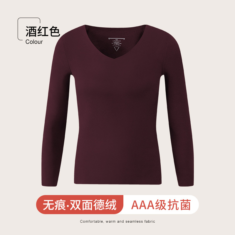 Long-sleeved - burgundy