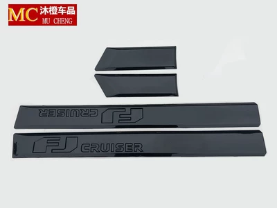 Suitable for Toyota Fj Cruiser Şüşə kənarı xromları/moldingləri - complete-set-black