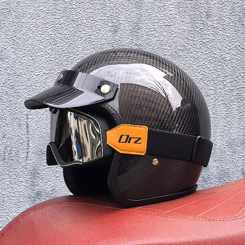 Casco de protección auditiva de piloto retro Four Seasons al aire libre a prueba de viento