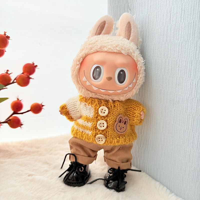仅衣服] 一二代钥匙扣La布布衣服挂件拉布布坐坐派对熊标围巾帽子|undefined