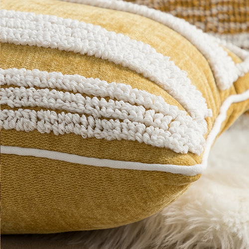 Nordic ins ethnic style ring velvet pillow living room sofa waist cushion bed and breakfast bay window pillow pillow case wholesale