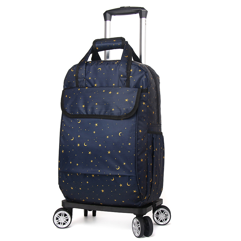 Rueda universal trolley mochila plegable ligero trolley bolsa de viaje de larga y corta distancia bolsa impermeable bolsa de embarque al por mayor