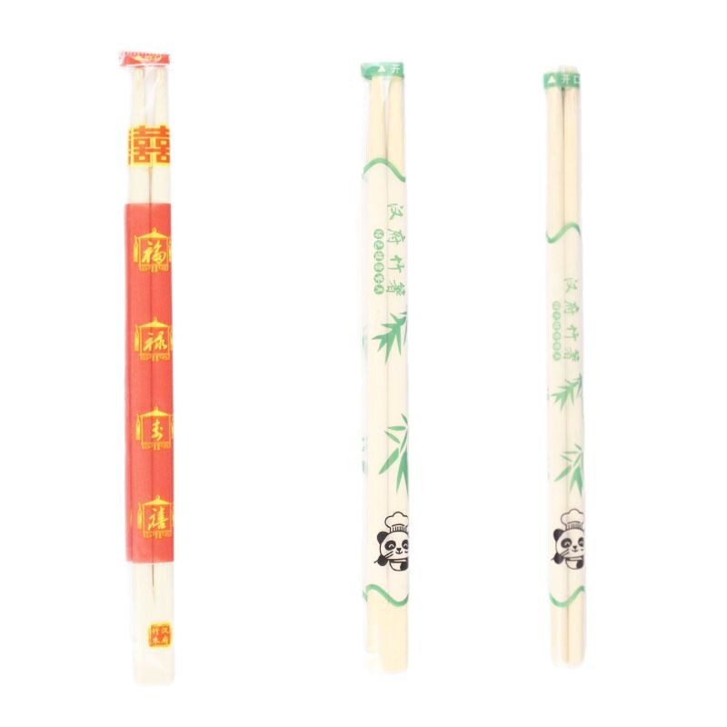 Hanfu 使い捨て箸卸売レストランファーストフードテイクアウト衛生独立包装パンダ竹箸食品グレードの食器|undefined