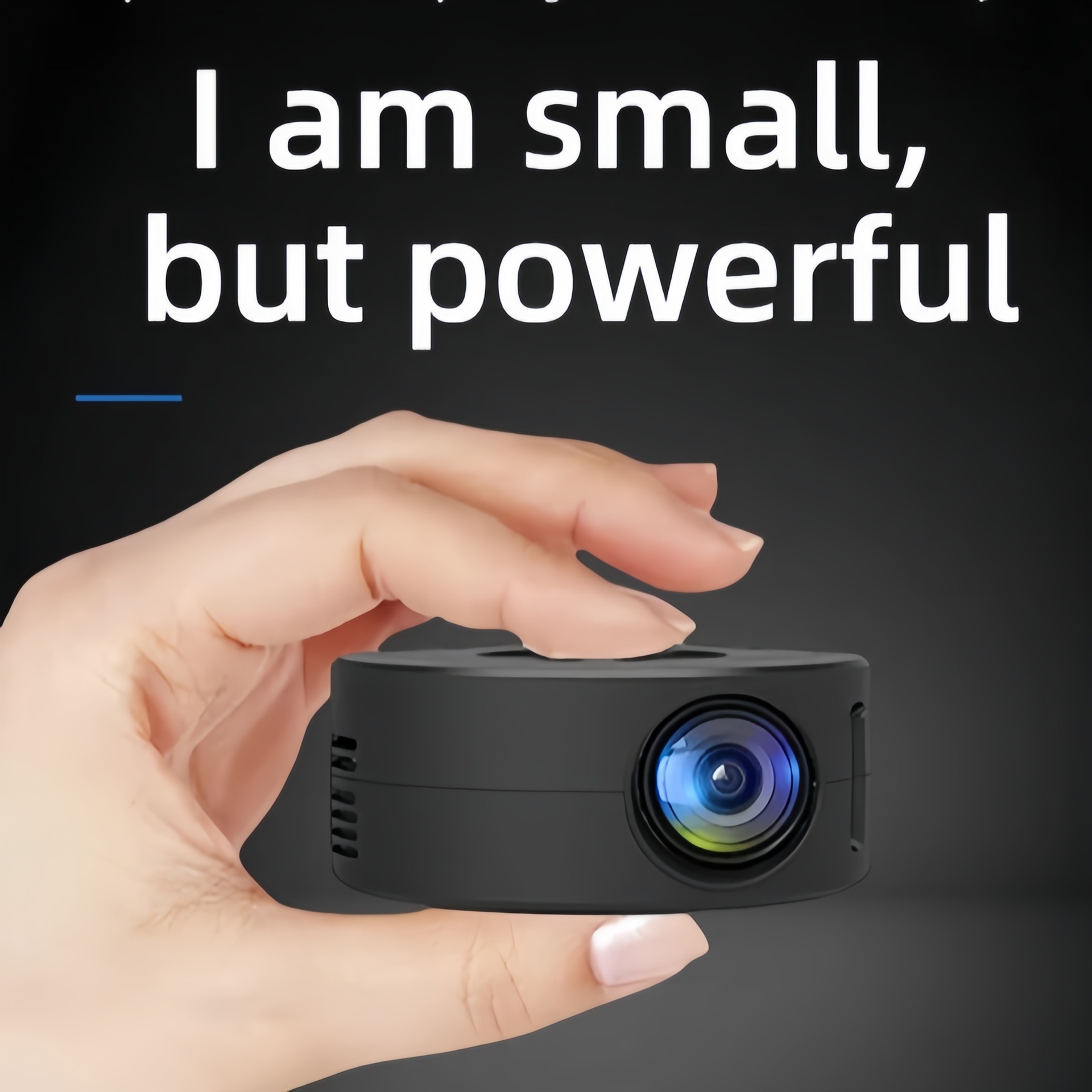 Sınır Ötesi YT200 Projeksiyon Ev Sinema Telefon Aynı Ekran Taşınabilir Mini Küçük Çocuk Telefon Animasyon Projektörü