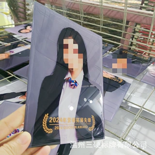 工厂直接定制产品亚克力底材反光膜滴胶贴纸贴纸标签不干胶定做