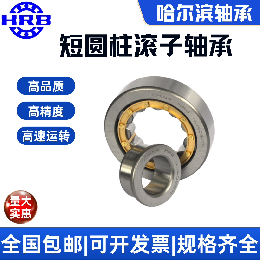 HRB 哈尔滨轴承 短圆柱滚子轴承 新型号NU314EM 旧型号32314H