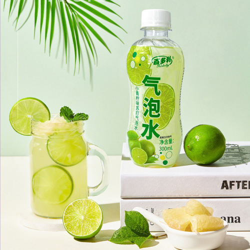 Little lime sparkling water 300ml 0 calories 0 fat sugar-free lemon flavor internet celebrity summer drink manufacturer wholesale/dropshipping