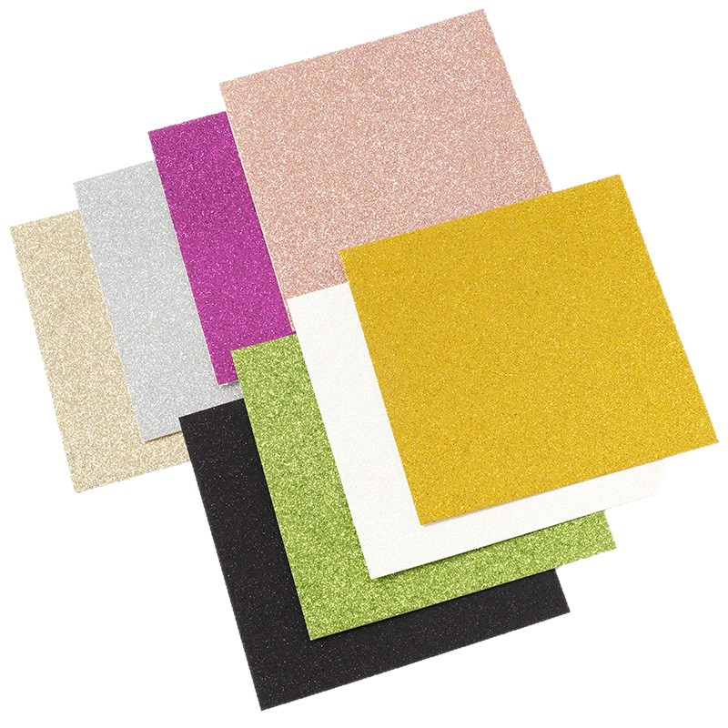 Papel en polvo de 250 g, papel con purpurina, papel con polvo brillante, material flash para marcado láser disponible en stock.