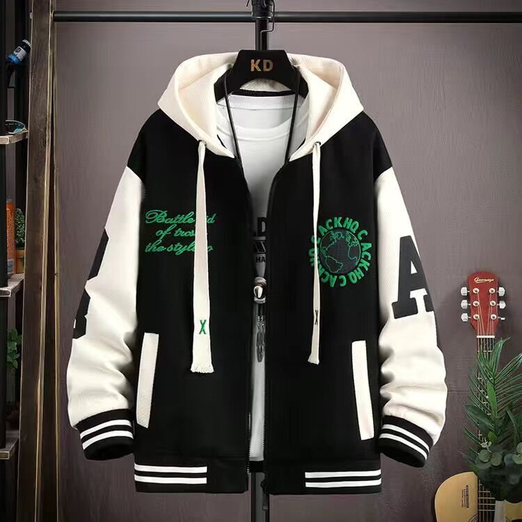 New Youth Autumn Jacket Boys Handsome Big Children Jacket Junior High School and High School Student Baseball Uniform Sports Top New Youth Autumn Jacket Boys Handsome Big Children Jacket Junior High School and High School Student Baseball Uniform Sports Top