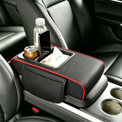 Armrest box pad, Tissue Box, Dual Cup Holder