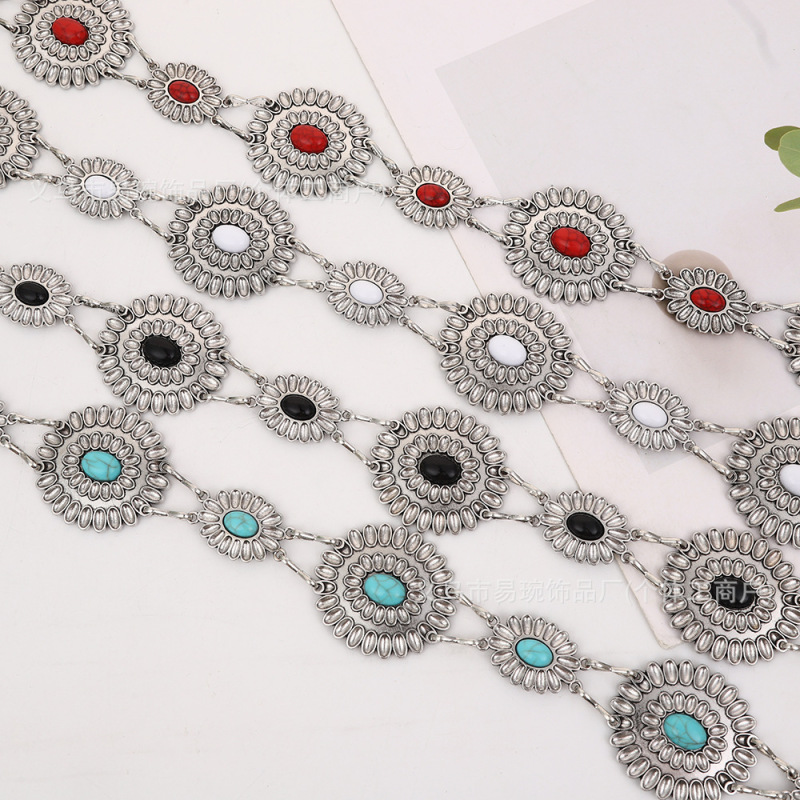 Metal Decorative Waist Chain All-match Women's Korean-style dress Accessories Long Chain Girl's Small dress Waist Chain