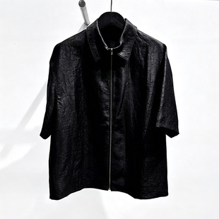 Shirt, summer silk trousers, set, balloon, high-quality style