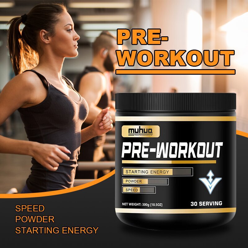Cross-Border Export Export Pre-Workout Powder before Exercise 300g 30 Serving Barreled Muscles