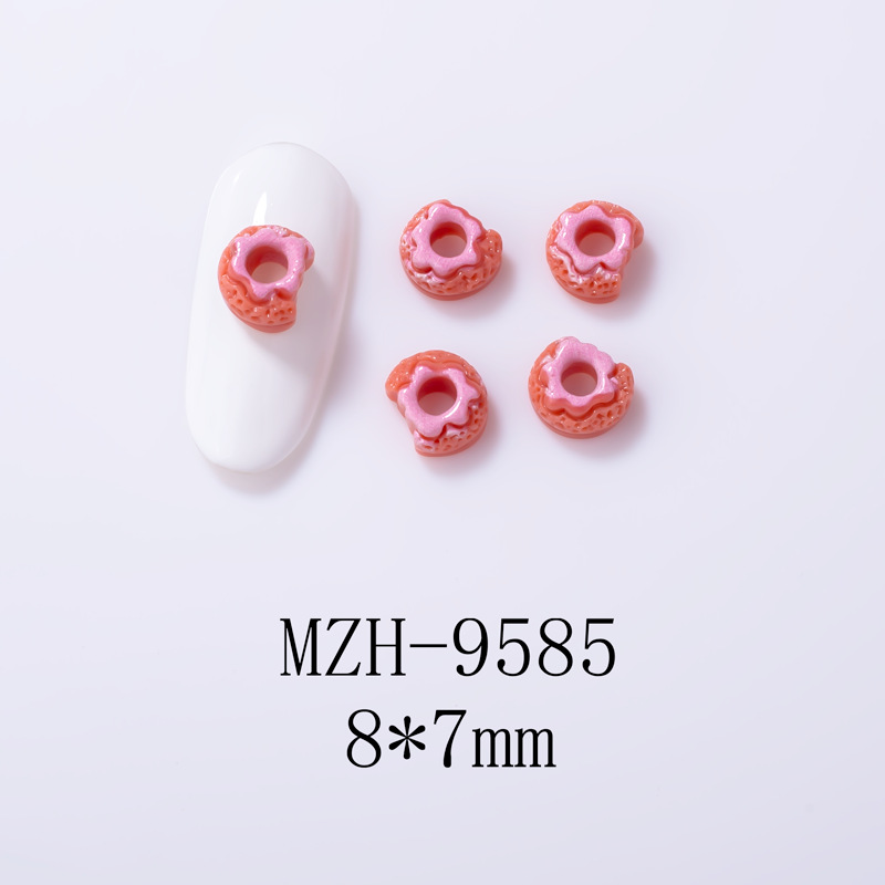 4g Weight Nail Decoration Accessories Nail Supplies 10 PCS/Package Quantity Resin Material Cartoon, Star, Moon Pattern Cute, Sweet Style Cute Sweet Cartoon Star Moon Resin Nail Decoration Accessories 10 PCS/Package 14
