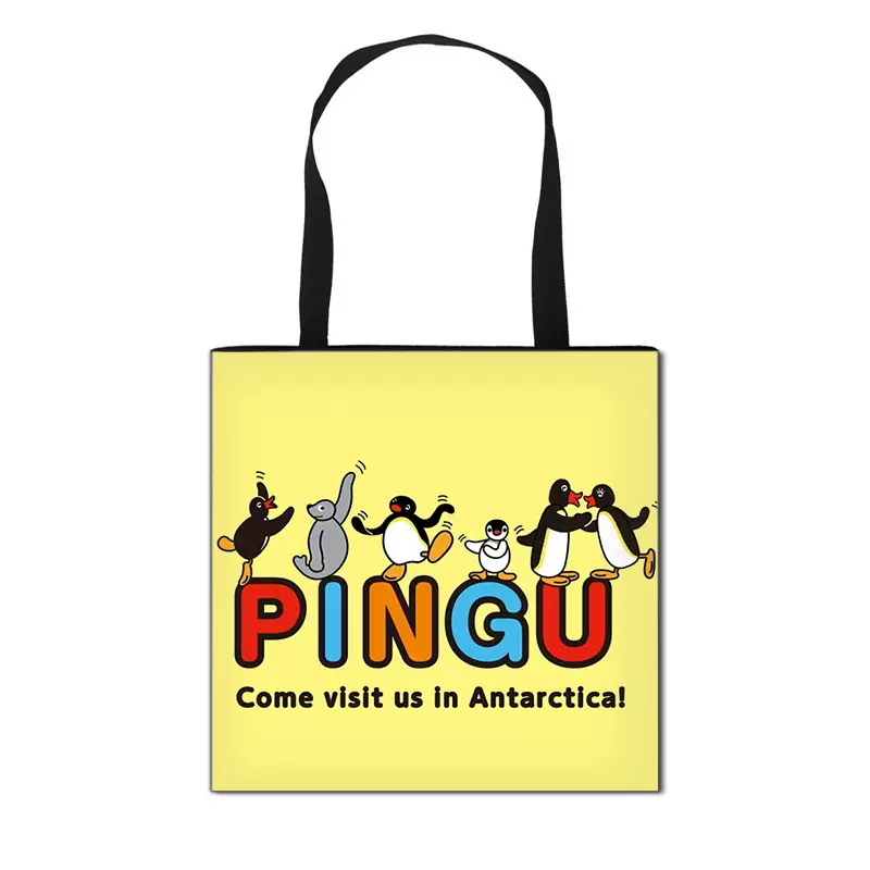 新款夏季Q 版企鹅时尚精美便携式购物礼品袋手提式大容量包包批发