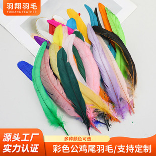 �羳���N��ɫ����25-45cm��Ⱦɫ���uβ��ëdiy�^��b��̨�bS