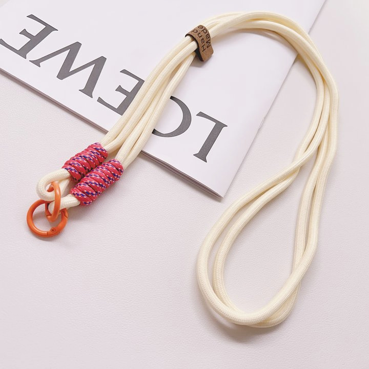 더블 링 롱 스마일리 페이스-화이트 로즈 퍼플