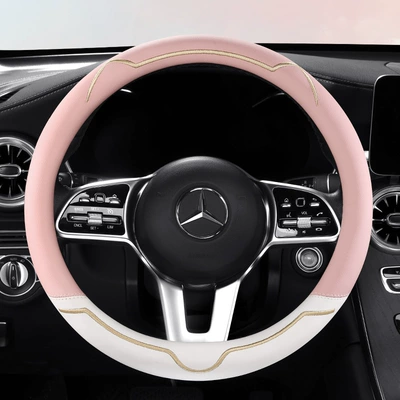 Four Seasons Neutral Microfiber Leather Car Steering Wheel Cover Tmall Popular Dropshipping Factory Direct Sales Wholesale Car Handlebar Cover