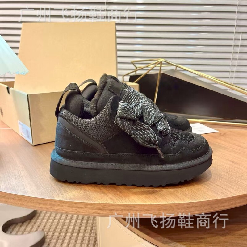 2025新款U家梅尔系列雪地靴女厚底皮毛一体秋冬保暖加绒休闲板鞋|undefined