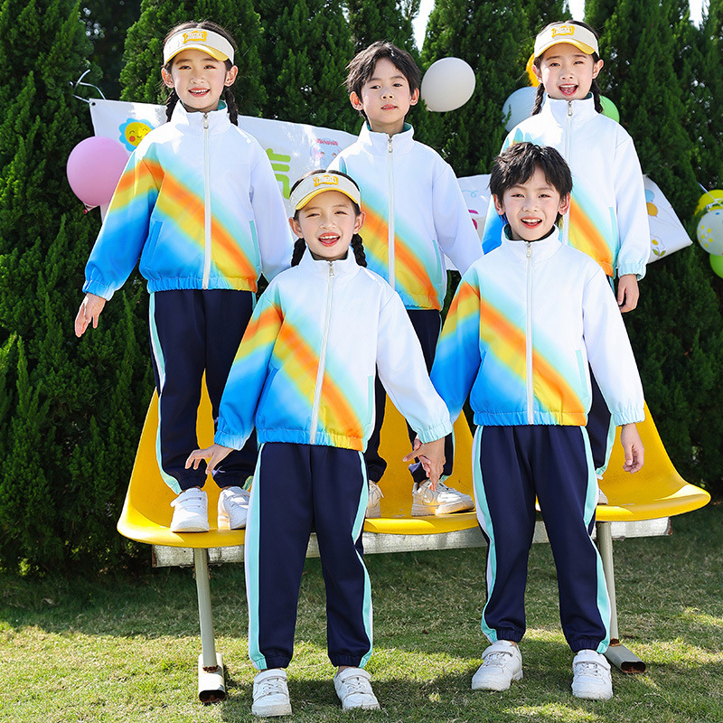 Spring and Summer New Student Uniform Sets for Primary and Middle Schools, British Style Kindergarten Group Uniforms, Children's Performance Uniforms