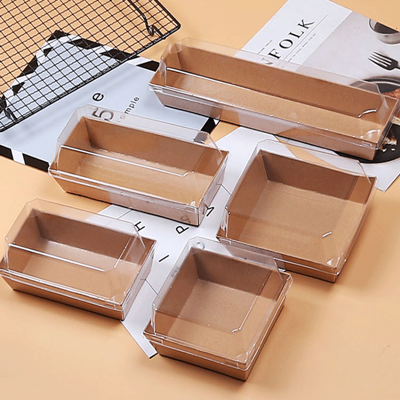 现货牛皮卡纸烘焙小蛋糕盒雪媚娘三明治盒提拉米苏甜品烘焙包装盒