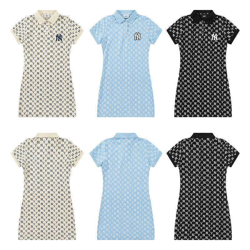 High Version MLB dress Summer New Vintage Old Flower Full Body Letter Print Casual Sports Women's Skirt High Version MLB dress Summer New Vintage Old Flower Full Body Letter Print Casual Sports Women's Skirt