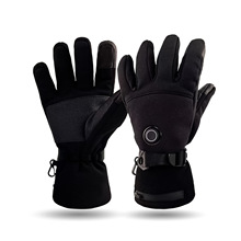 冬季户外骑行保暖手套智能电加热手套滑雪防风防寒保暖发热手套