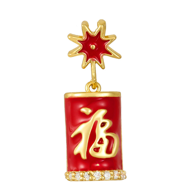 跨境爆款铜微镶圣诞节雪花麋鹿滴油项链手链挂件吊坠 DIY饰品配件|undefined