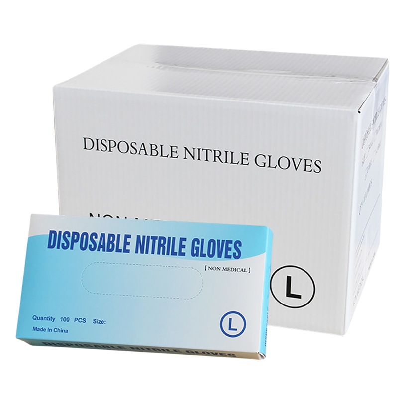 Guantes mixtos sintéticos desechables de nitrilo compuesto látex impermeable quirúrgico engrosado guantes duraderos 100 unids/caja