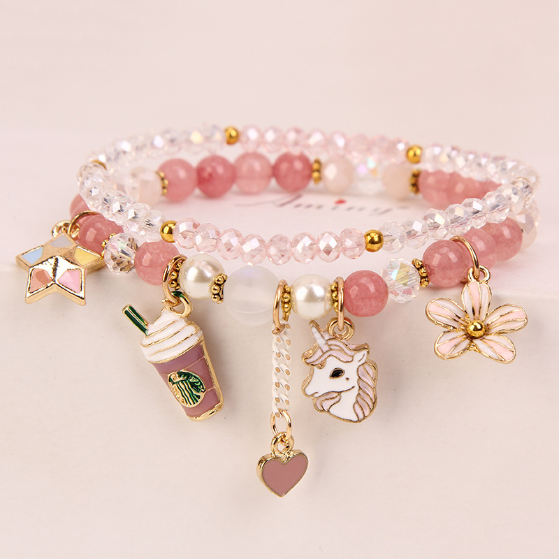 Elegant Lady Heart Shape Cat Artificial Crystal Women's Bracelets display picture 2