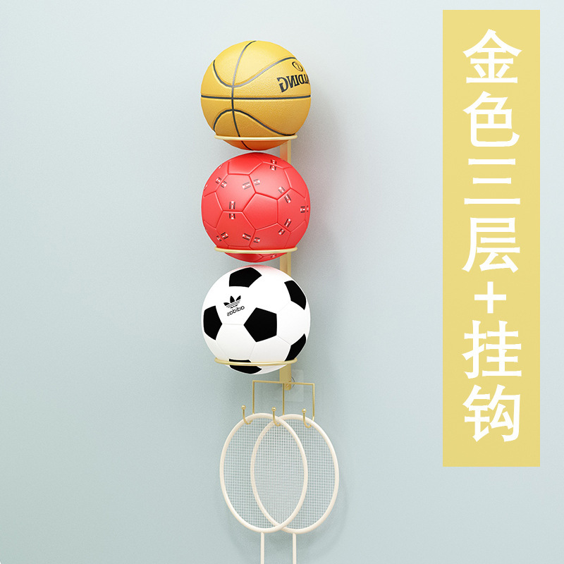 후크가 있는 벽의 3겹 금