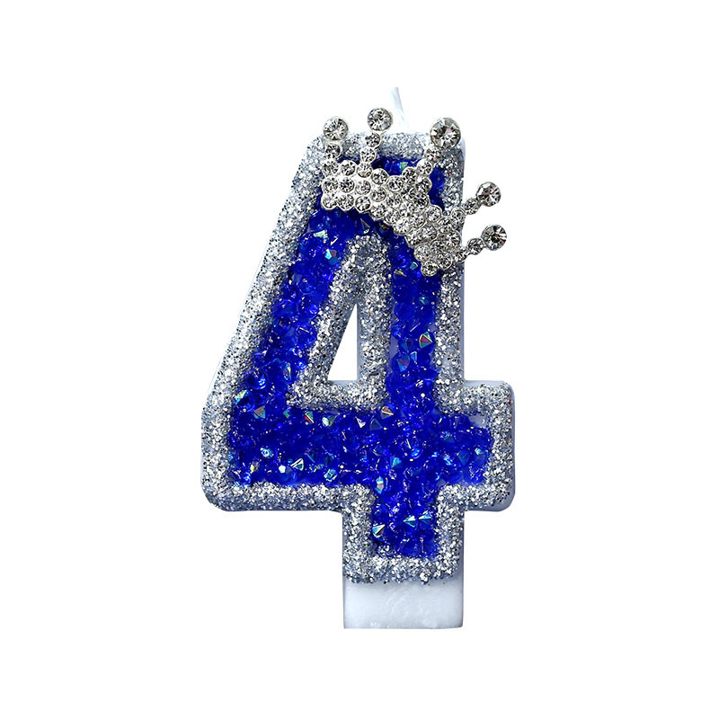 Venta al por mayor original nueva vela digital Sueño Azul estilo pastel de cumpleaños vela AliExpress Amazon Venta caliente