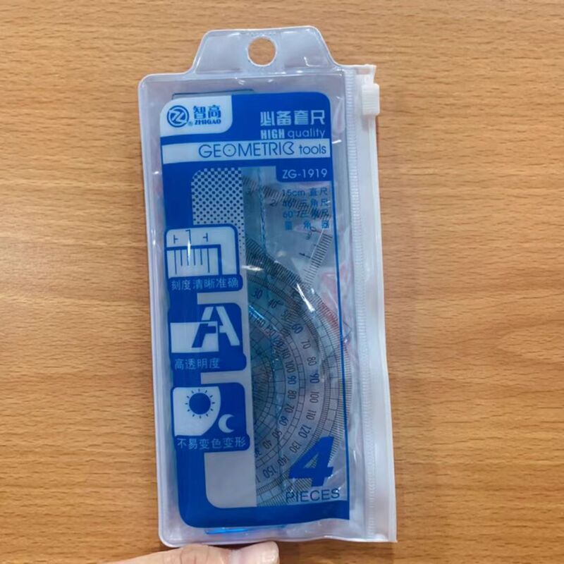 趣味の目立つ機能の定規の学生の絵の4つのセットの15cmの定規のオフィスの定規の絵の定規の卸売り|undefined