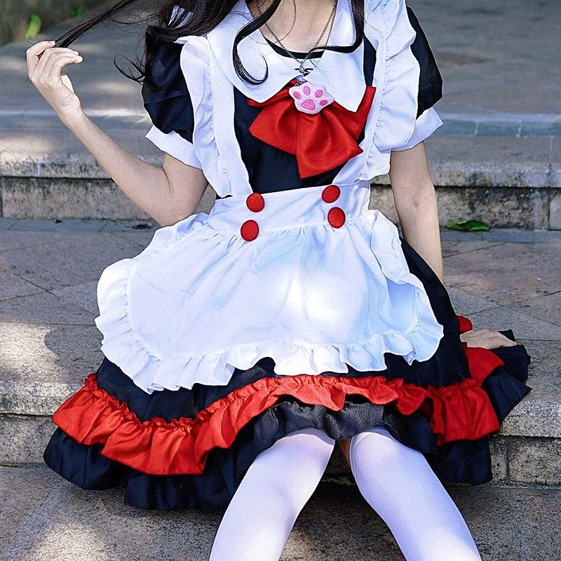 Diablo College Lolita Lolita Gothic Witch Witch Witch Платье черное и красное, одежда для подружки