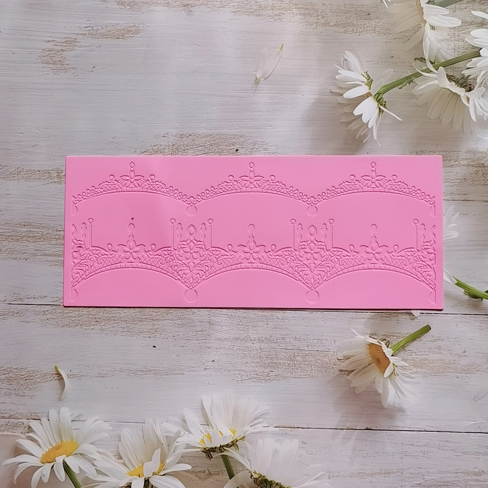 encaje 376 - 251 molde de silicona pastel de encaje molde de relieve herramientas de decoración de pastel de chocolate esterilla de relieve